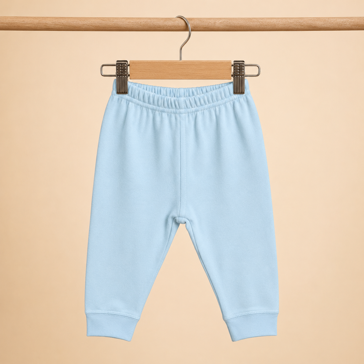Baby Sky Blue "Hamburg" Burger Dog Snap Button Top & Pants Set