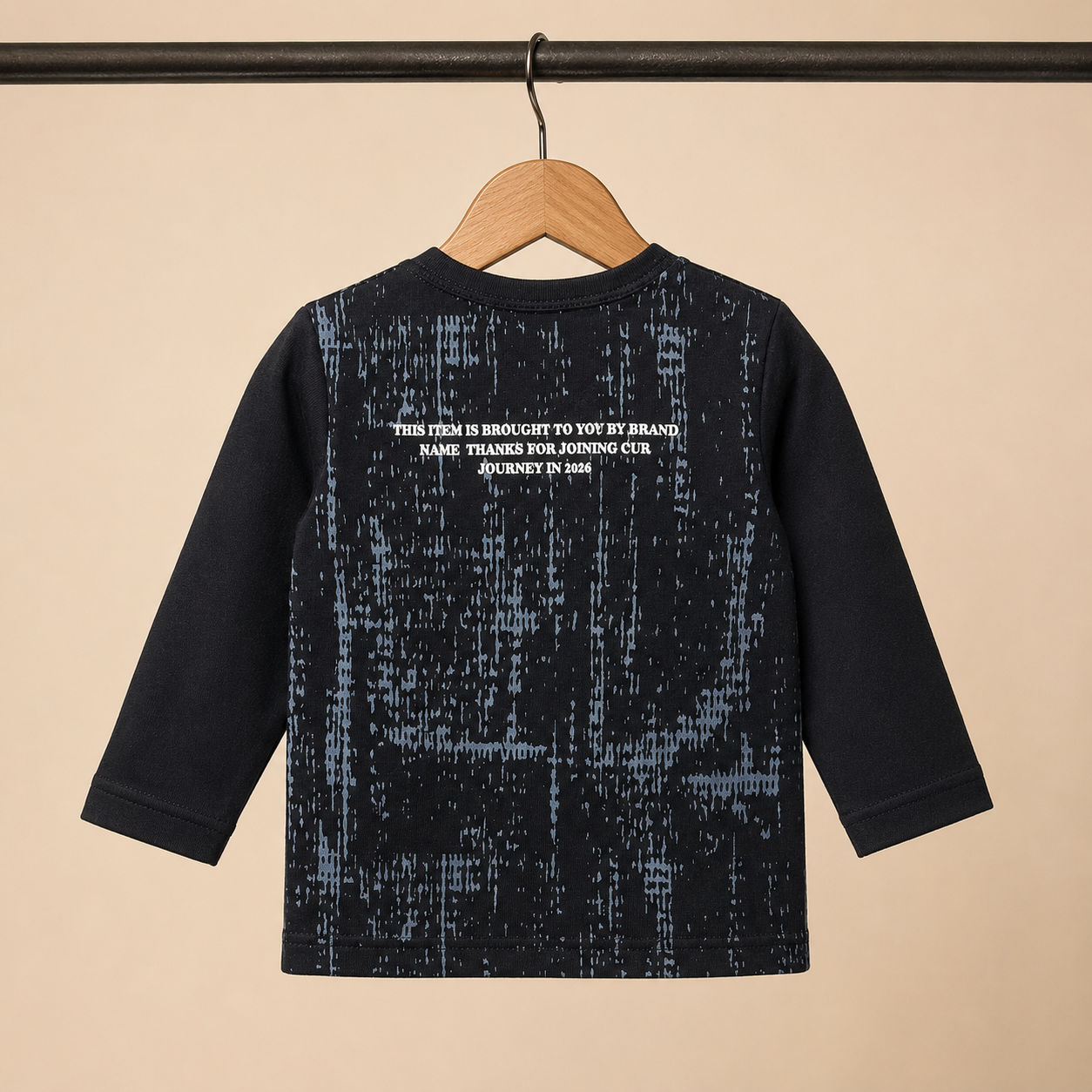 Boys Black "Take Down The House" Graphic Top & Blue Denim Drawstring Shorts Set