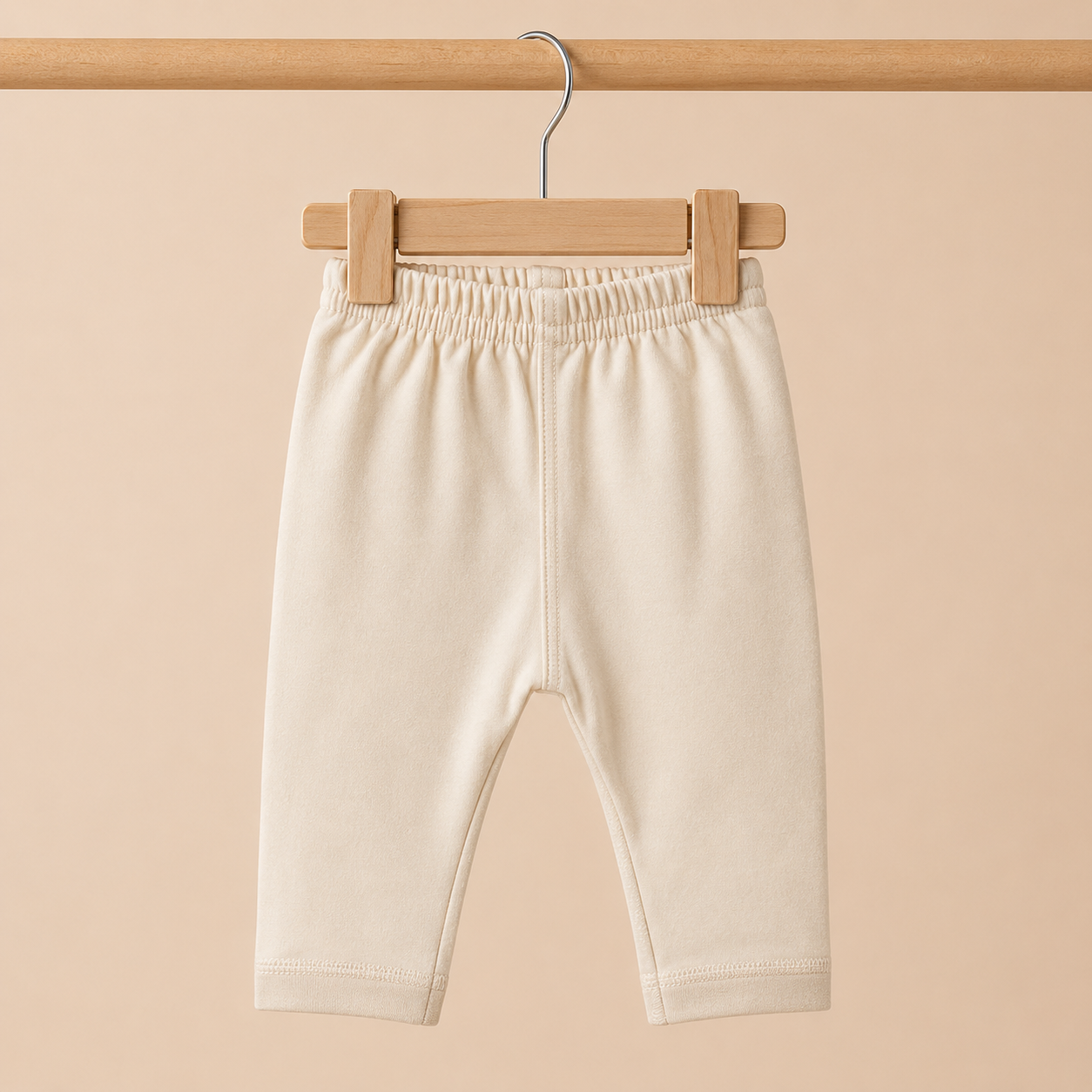 Baby Cream "Hamburg" Burger Dog Snap Button Top & Pants Set