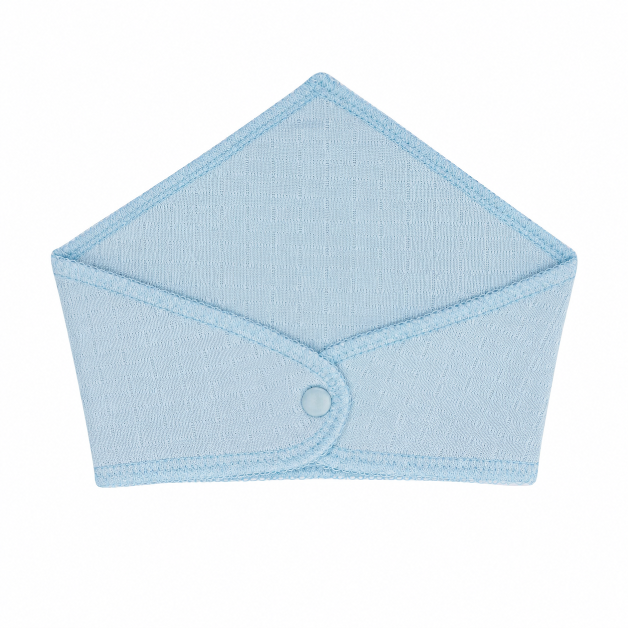 Baby Boys Sky Blue "Winner" Bear Quilted Texture Button-Front Top, Pants, Bib & Beanie Hat 4-Piece Set