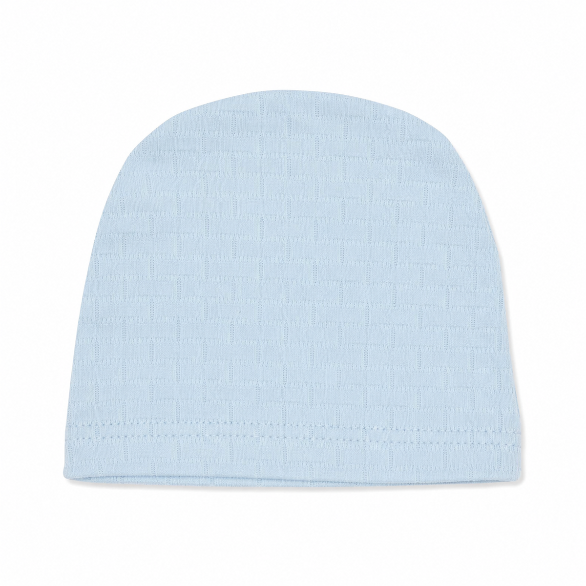 Baby Boys Sky Blue "Winner" Bear Quilted Texture Button-Front Top, Pants, Bib & Beanie Hat 4-Piece Set