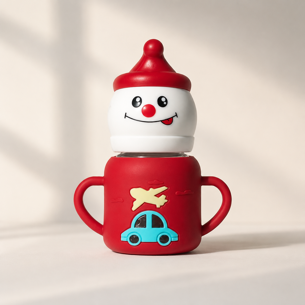 Baby Sippy Cup – Silicone Sleeve with Dual Cap Options