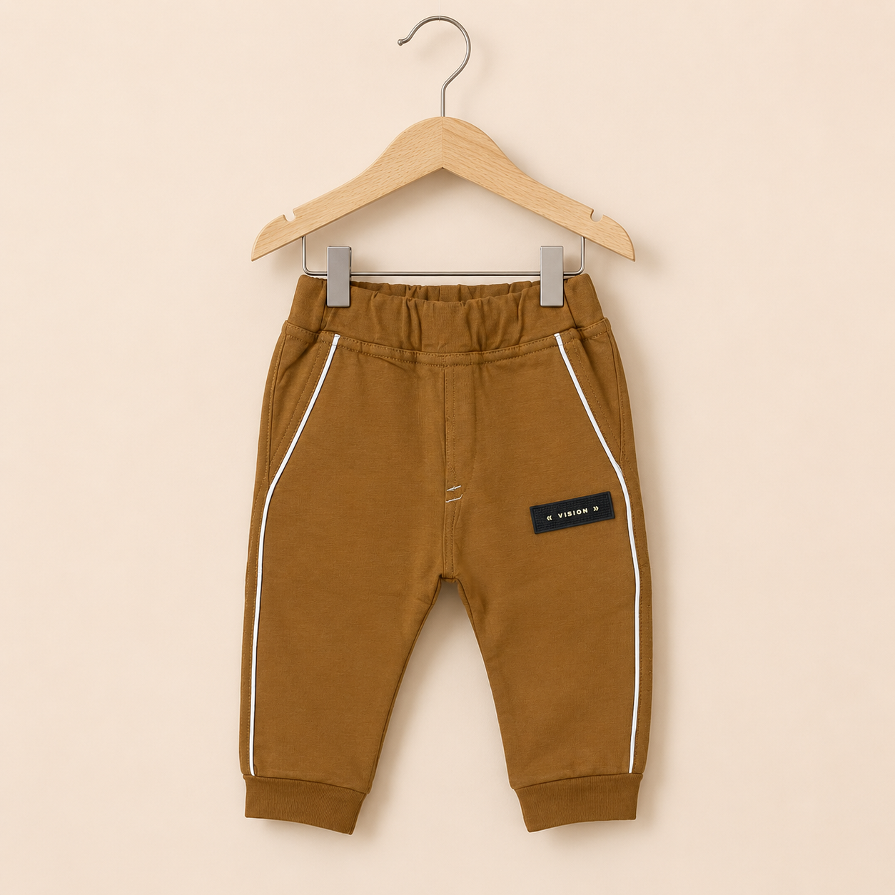 Boys Olive Green Graphic Long Sleeve Tee with Jogger Pants Set