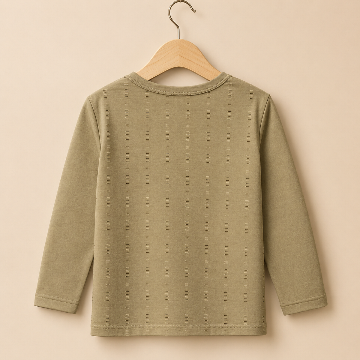 Boys Olive Green Graphic Long Sleeve Tee with Jogger Pants Set