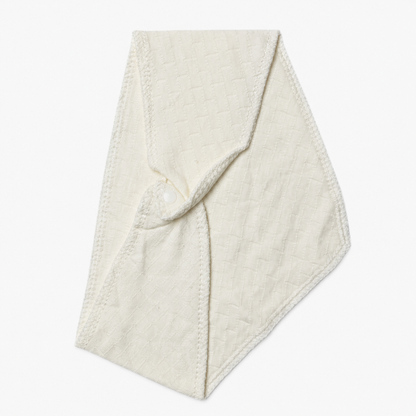 Baby Cream "Winner" Bear Quilted Texture Button-Front Top, Pants, Bandana Bib & Beanie Hat 4-Piece Set